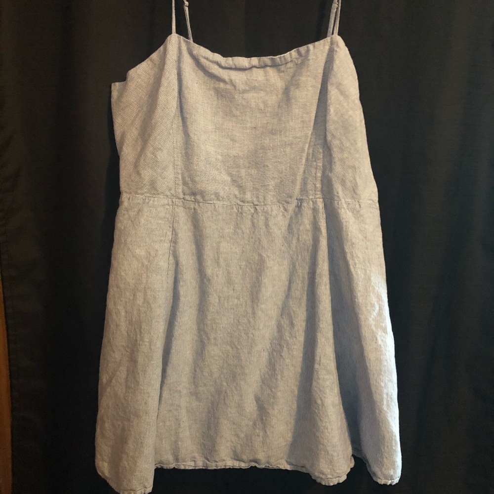 Blue/White Striped Gap Cami Dress - Plus Size